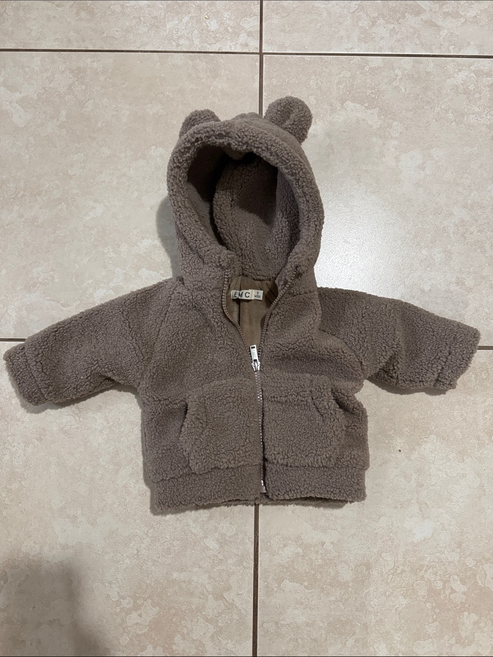 EMC Baby Teddy Jacket - 3 Months